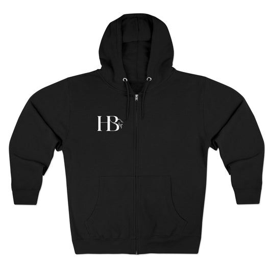 Hardbodyy Monogram Unisex Zip Hoodie