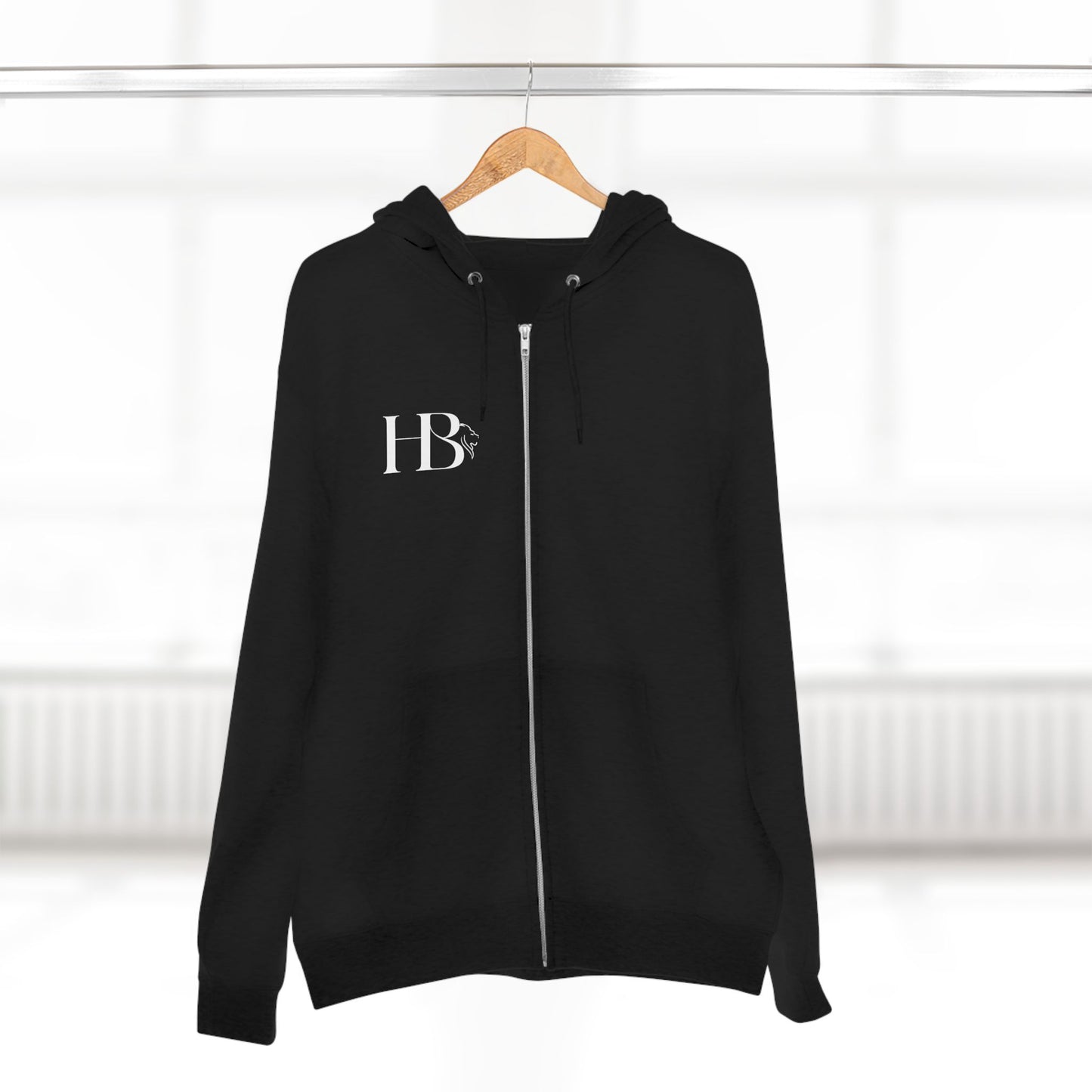 Hardbodyy Monogram Unisex Zip Hoodie